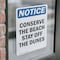 Signmission Conserve The Beach Stay Off The Dunes, 10 in W x Rectangle, Vinyl Decal OS-2PACK-NS-D-1014-V-10792 - alternate 4